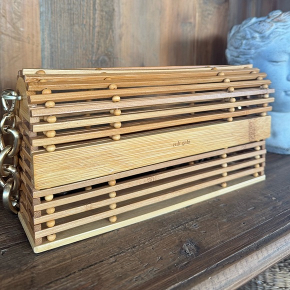 Cult Gaia Sylva Caged Bamboo Shoulder Bag - Picture 6 of 9